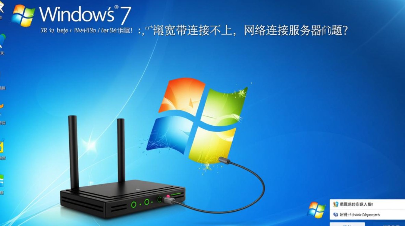 Win7连路由器宽带连接不上，网络连接服务器怎么办？