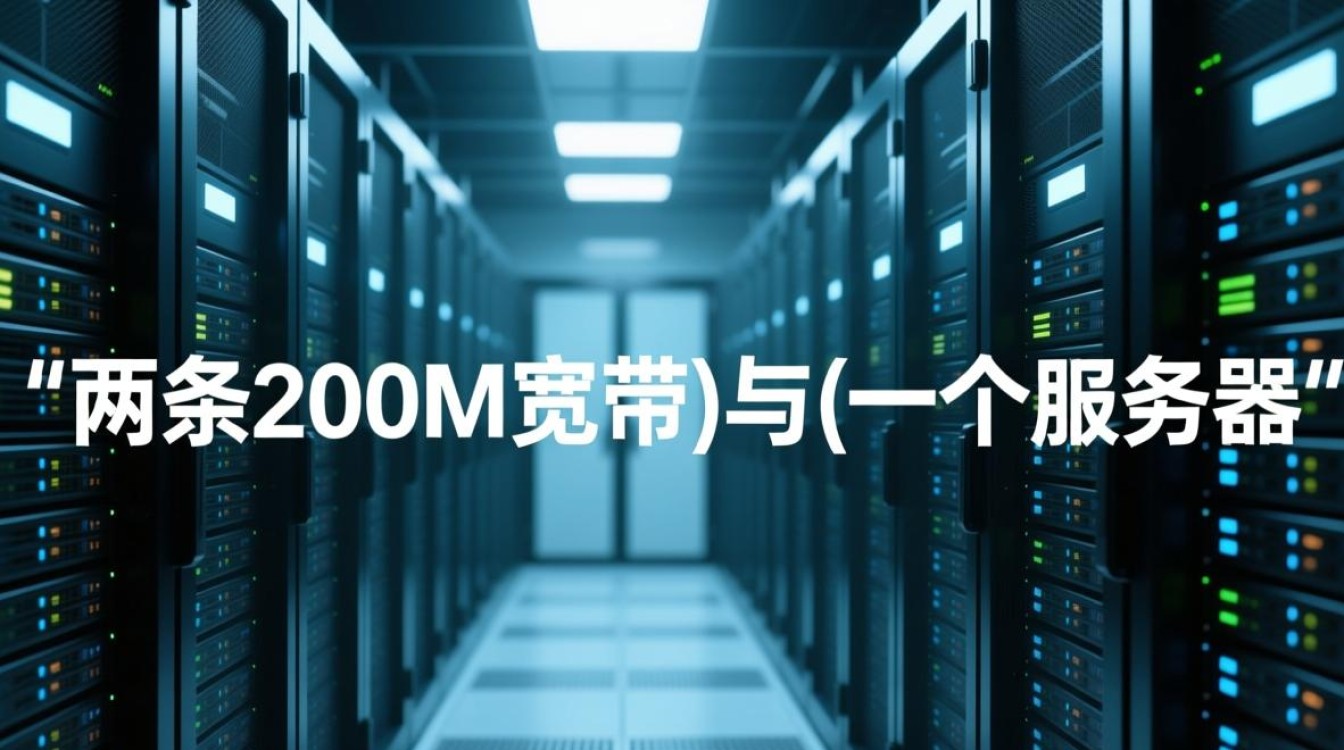 两条200m宽带和一个服务器能实现什么功能？