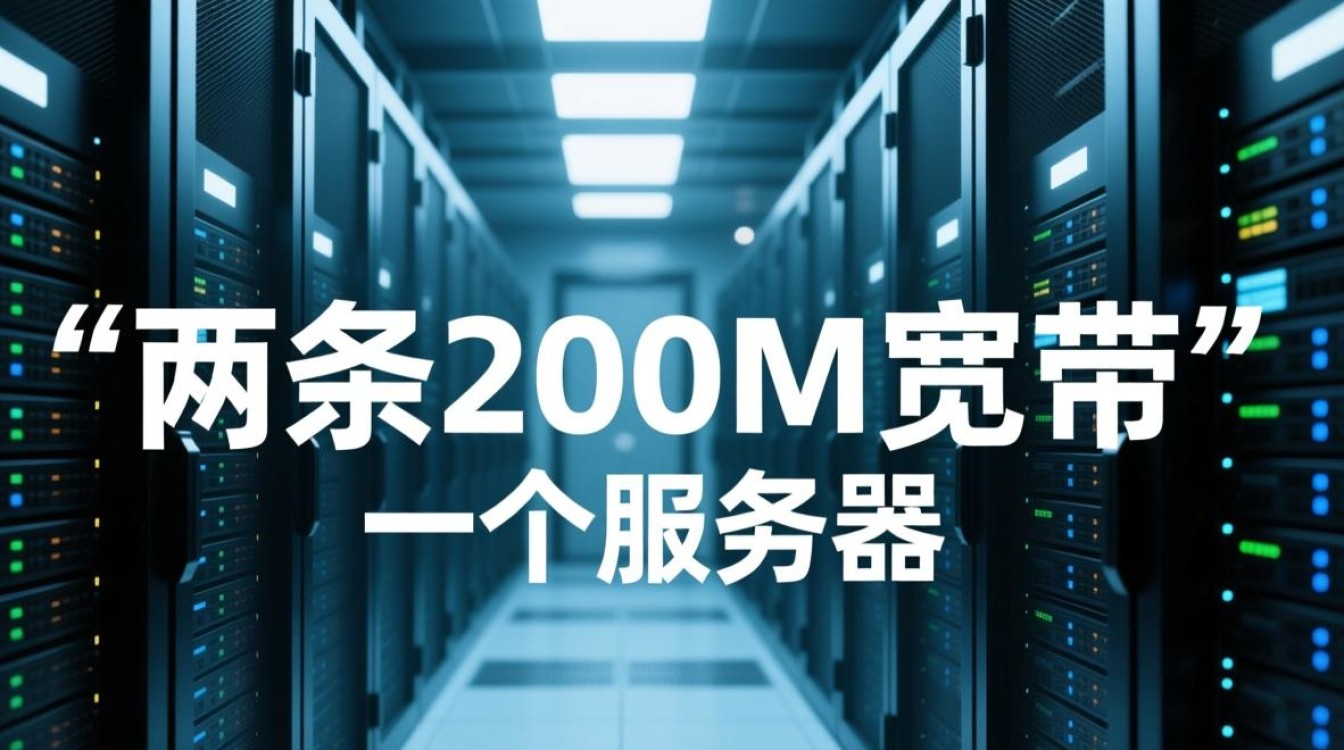 两条200m宽带和一个服务器能实现什么功能？