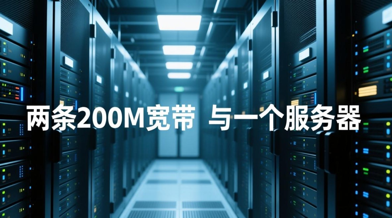 两条200m宽带和一个服务器能实现什么功能？