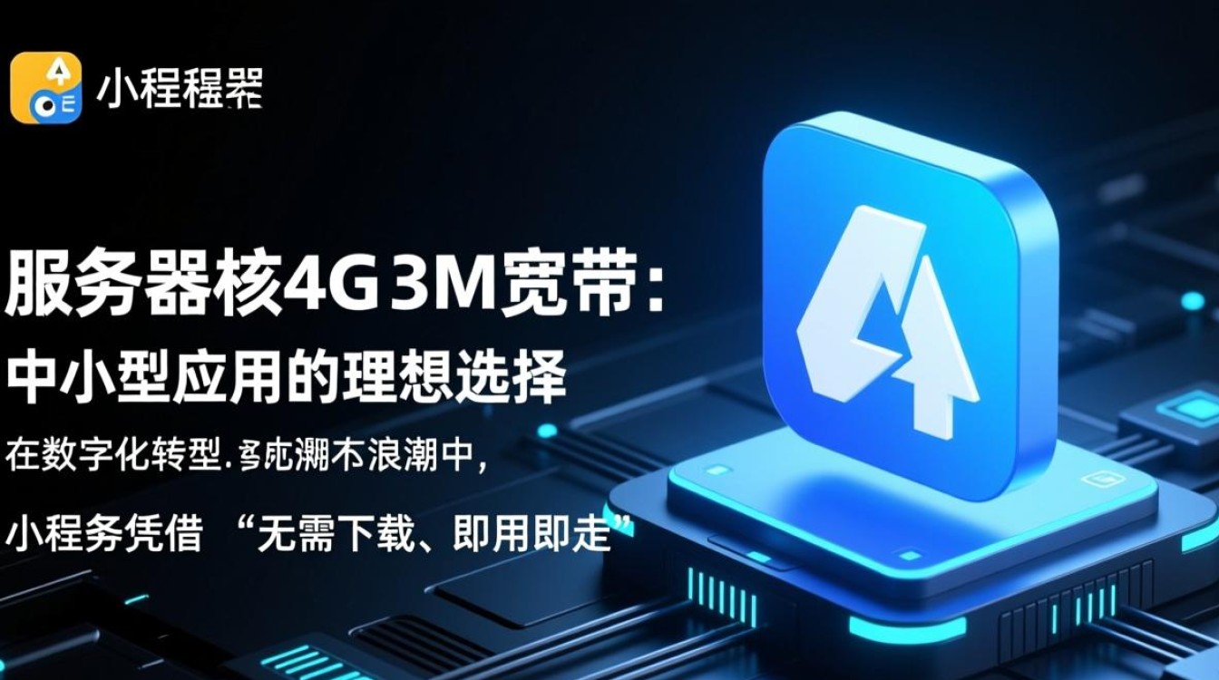 小程序服务器选双核4G3M宽带够用吗？