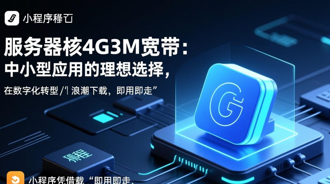小程序服务器选双核4G3M宽带够用吗？