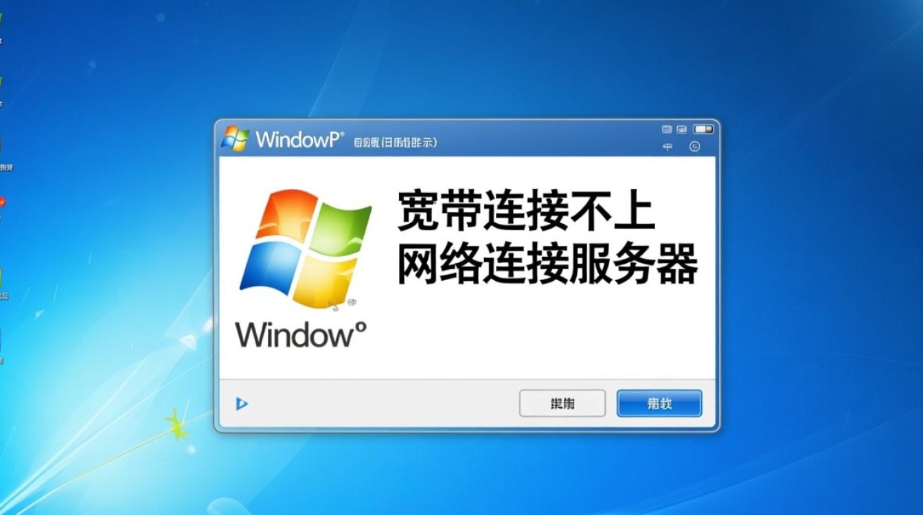 xp宽带连接不上，提示网络连接服务器怎么办？
