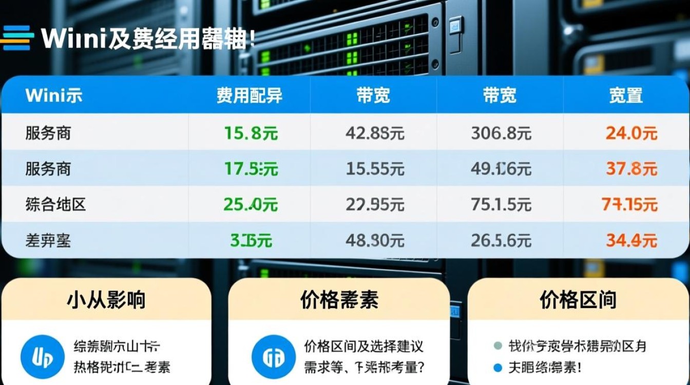 宽带服务器一个月多少钱？不同配置价格差异大吗？