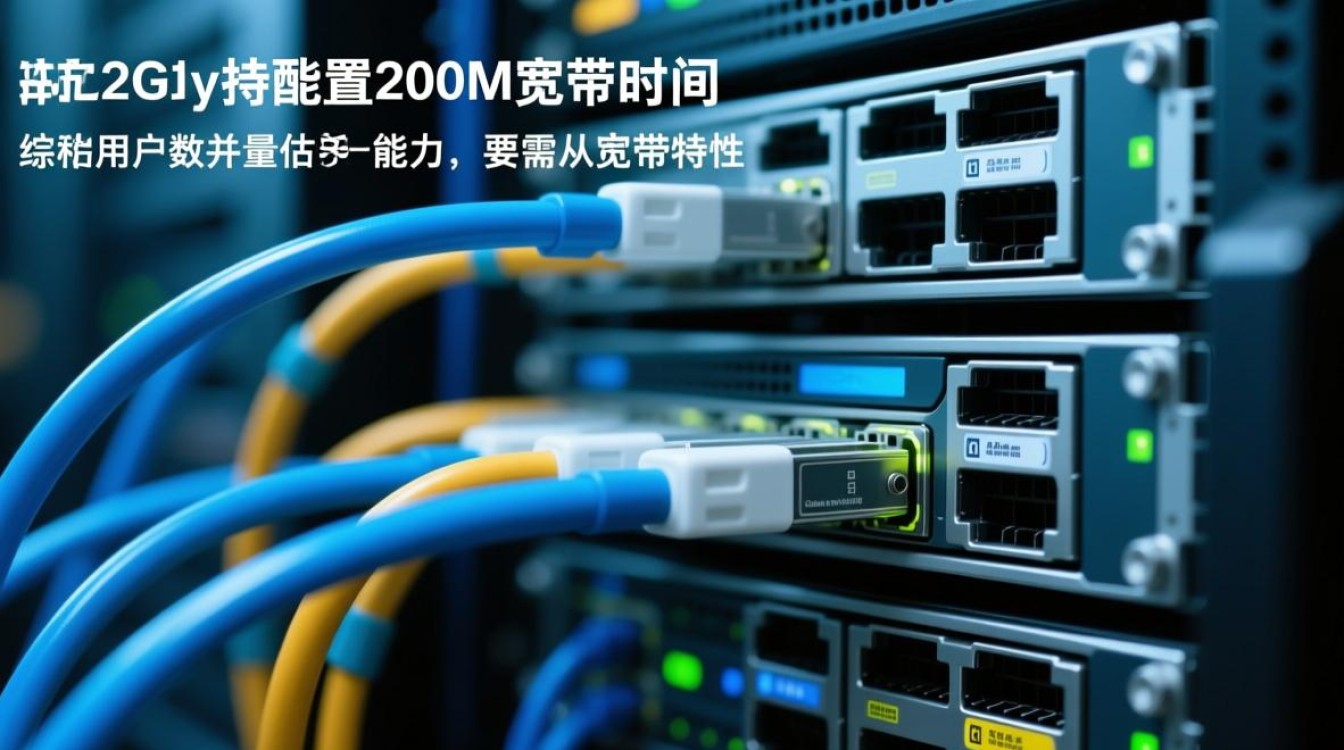 服务器200m宽带能同时支持多少用户在线？