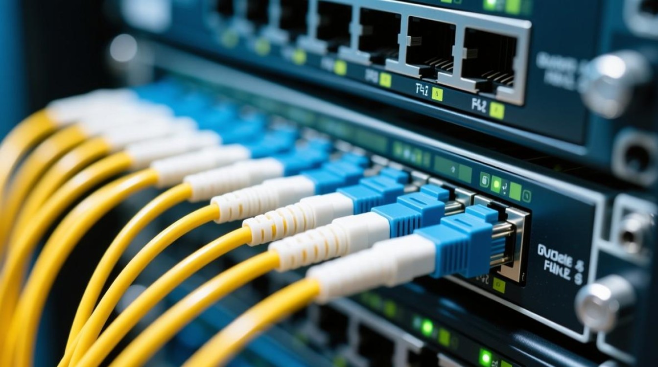 服务器的光纤网络连接具体是怎么实现的？