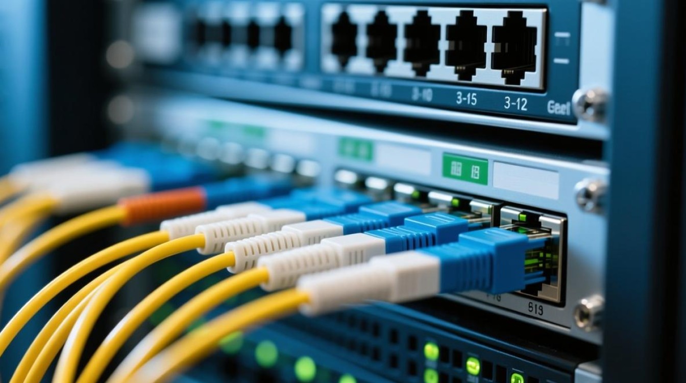 服务器的光纤网络连接具体是怎么实现的？