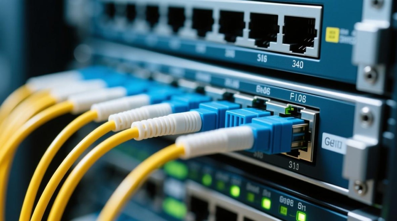 服务器的光纤网络连接具体是怎么实现的？