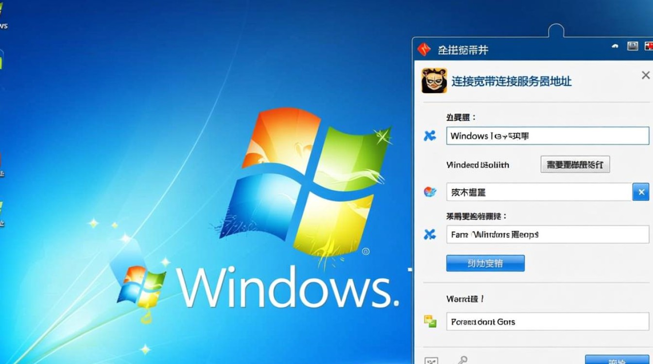 新win7系统连接宽带，服务器地址怎么填才对？