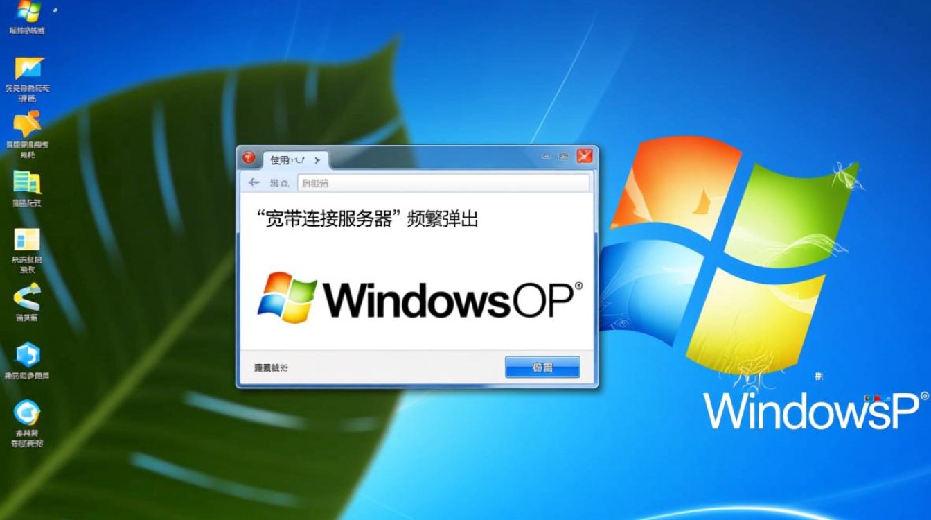 xp系统一直跳出宽带连接服务器怎么办？
