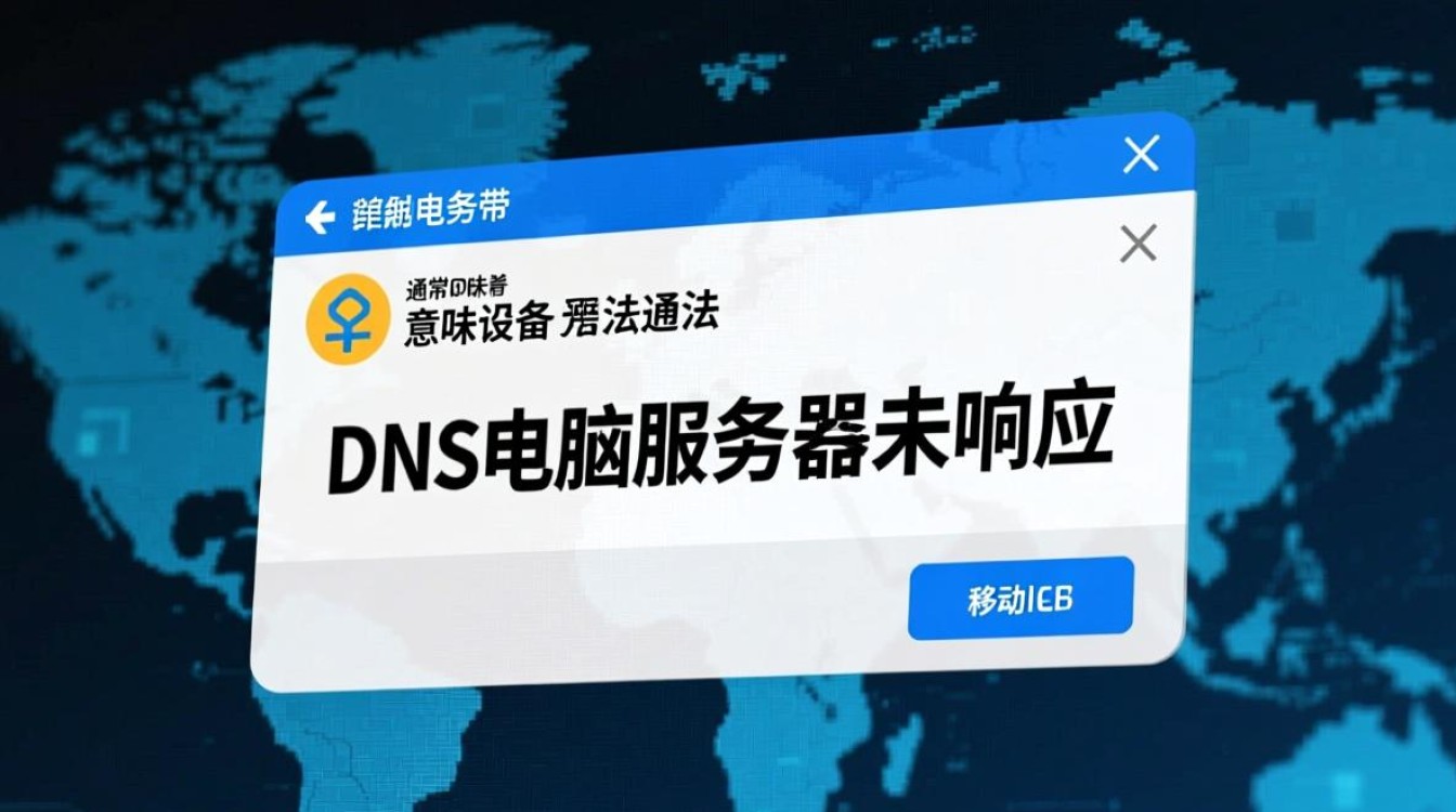 移动宽带dns电脑服务器未响应怎么办？