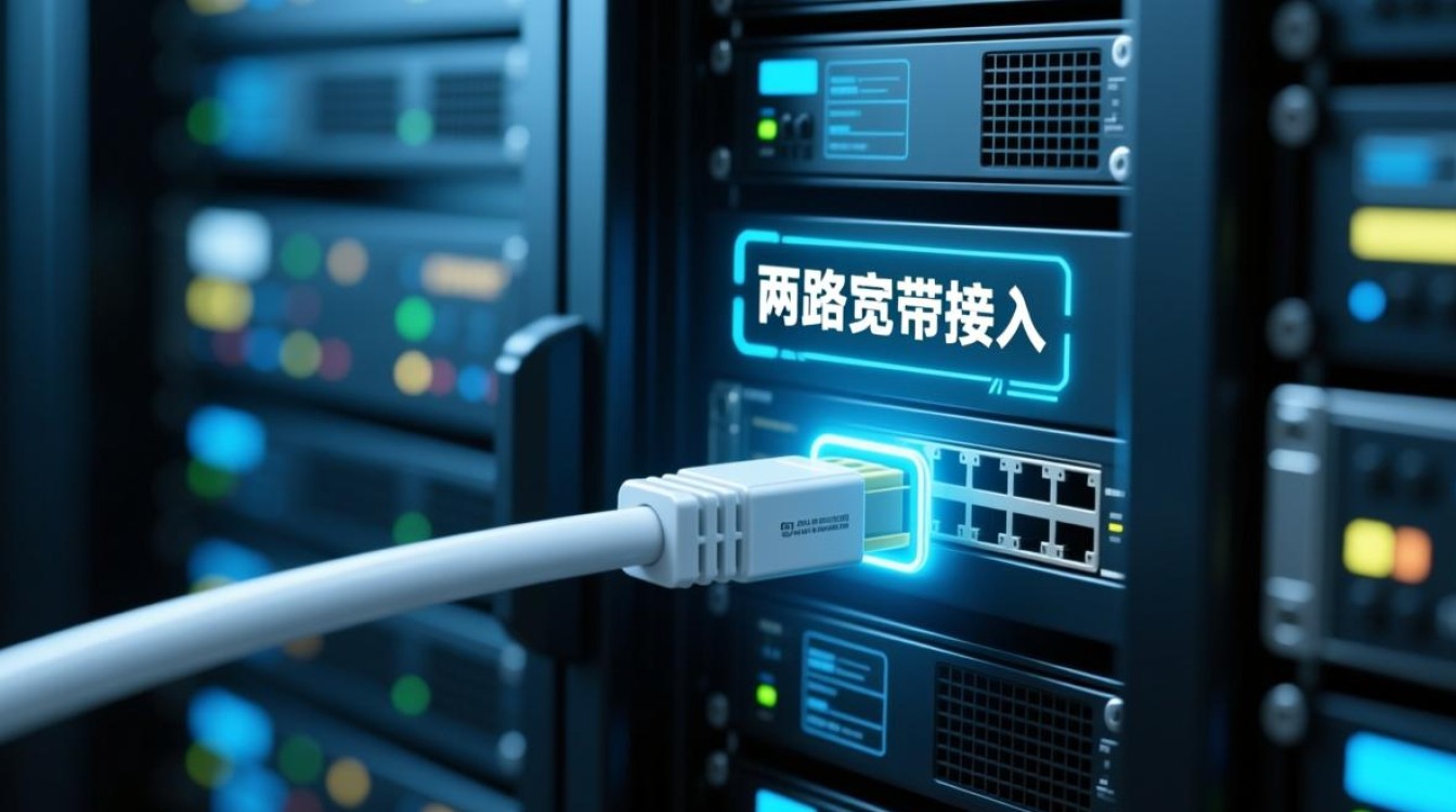 两路宽带接入一个服务器，如何实现负载均衡与故障切换？