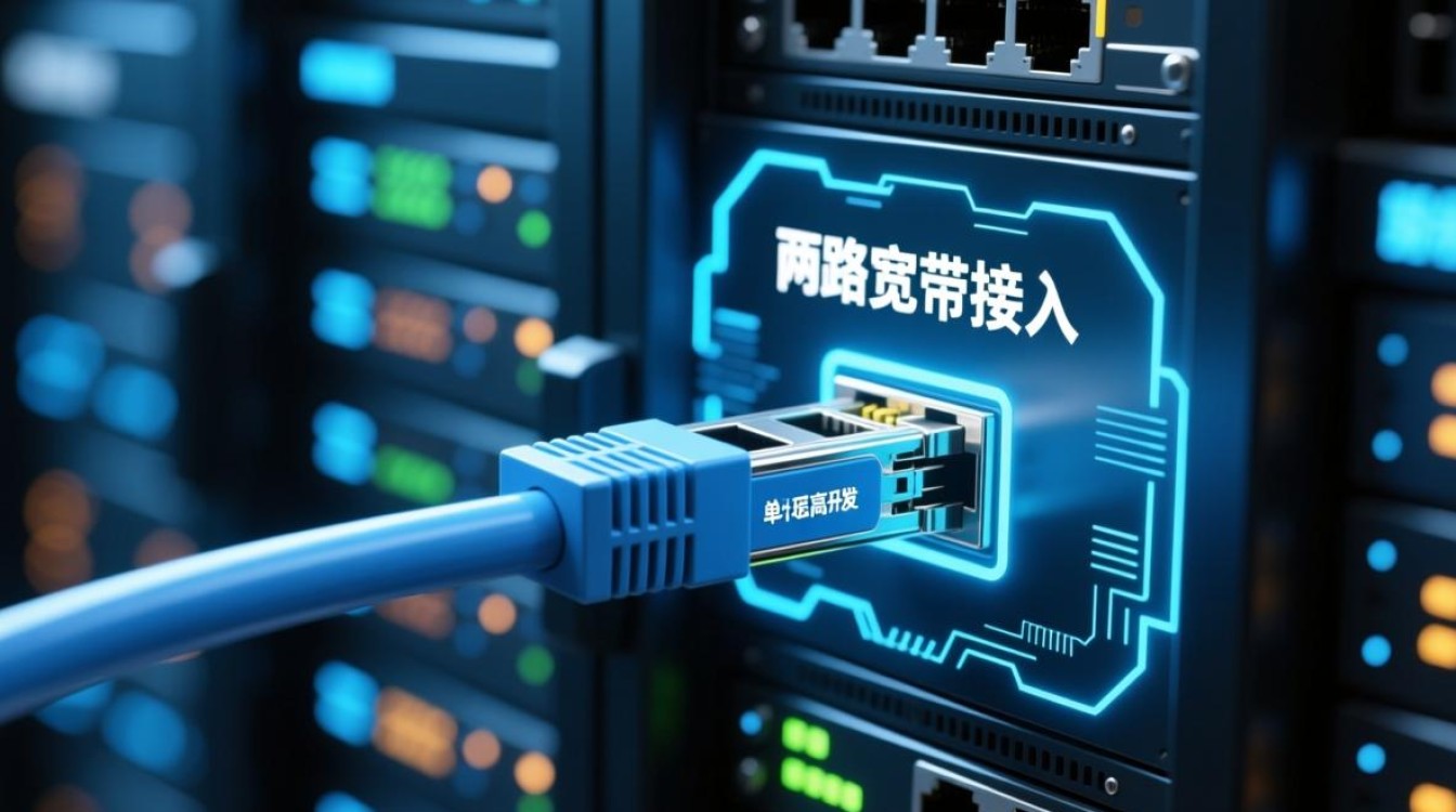 两路宽带接入一个服务器，如何实现负载均衡与故障切换？