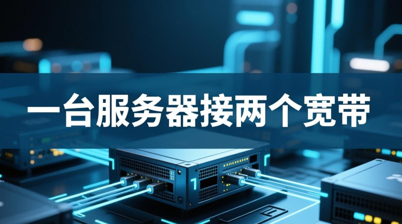 一台服务器接两个宽带，如何实现负载均衡与故障切换？
