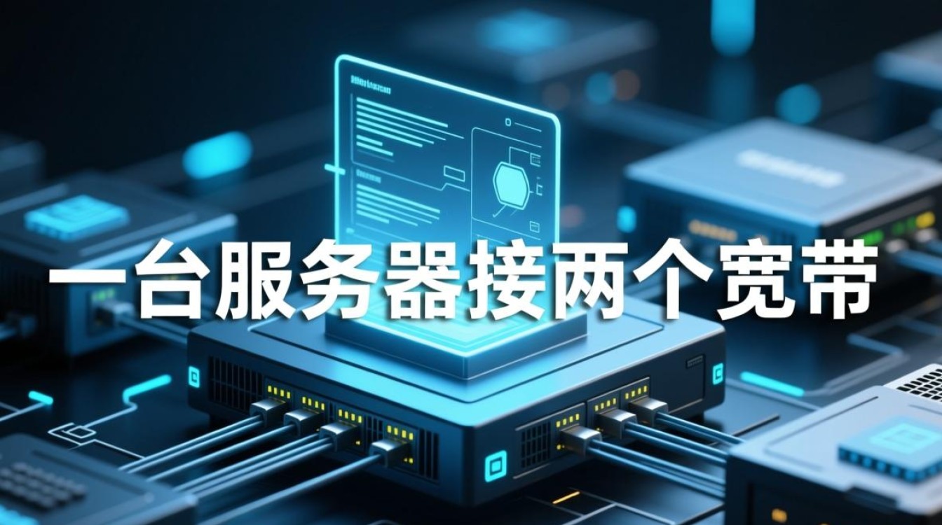 一台服务器接两个宽带，如何实现负载均衡与故障切换？