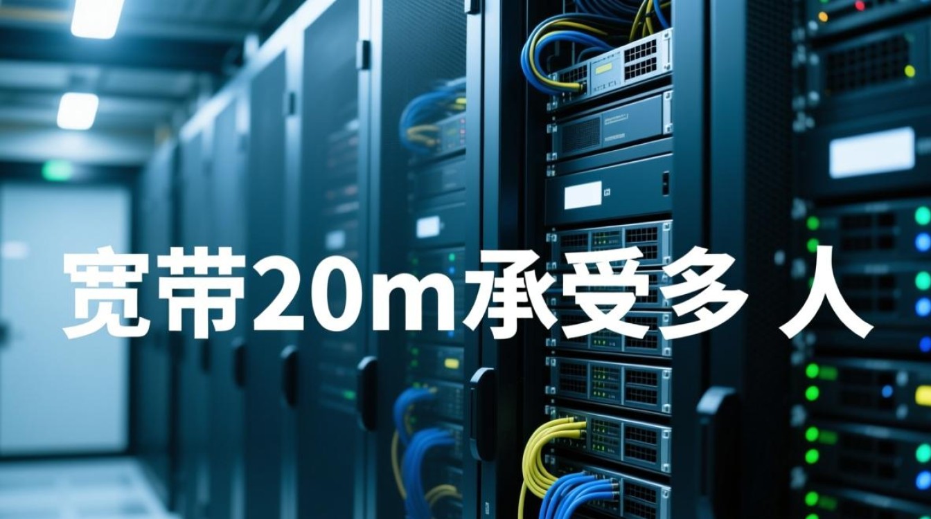 服务器20m宽带能同时支持多少人在线流畅使用？