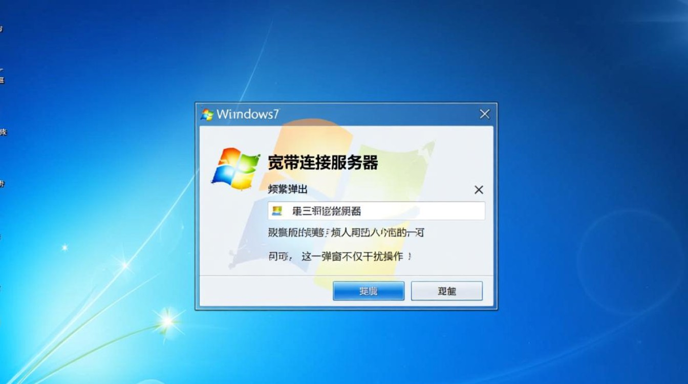 win7系统频繁弹出宽带连接服务器怎么办？