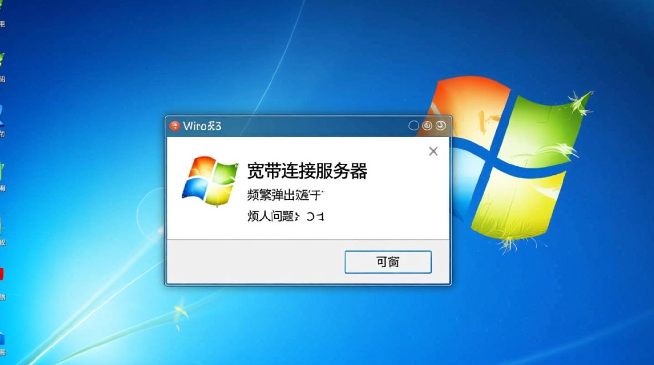 win7系统频繁弹出宽带连接服务器怎么办？