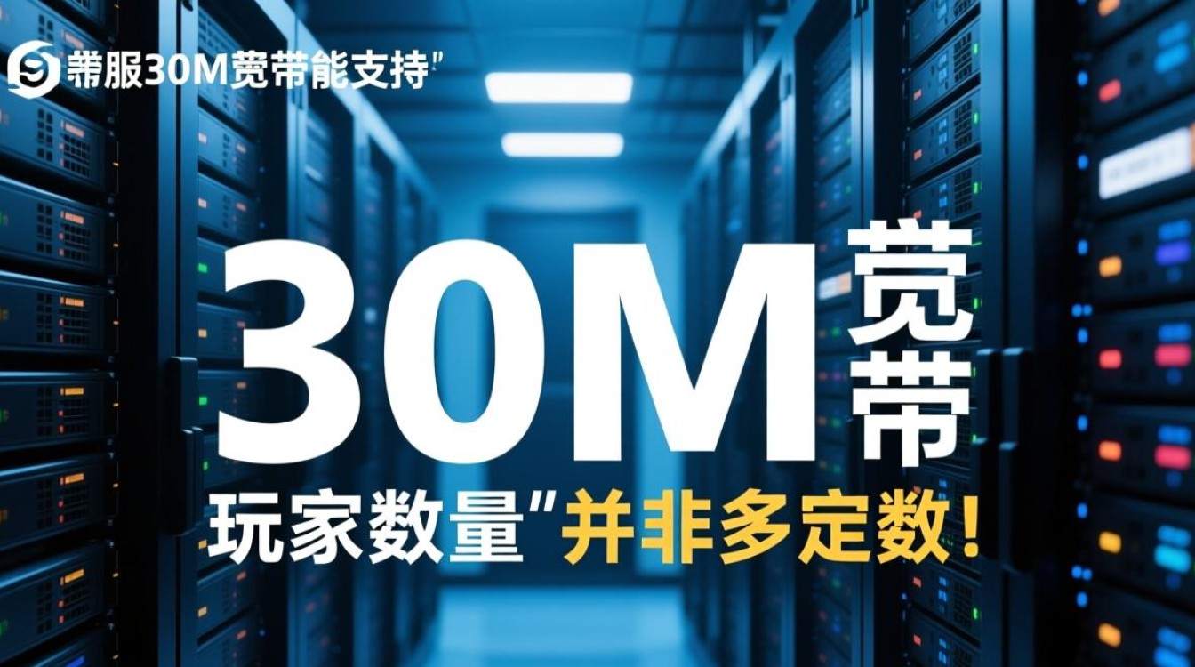 服务器30m宽带能同时支持多少玩家在线流畅运行？