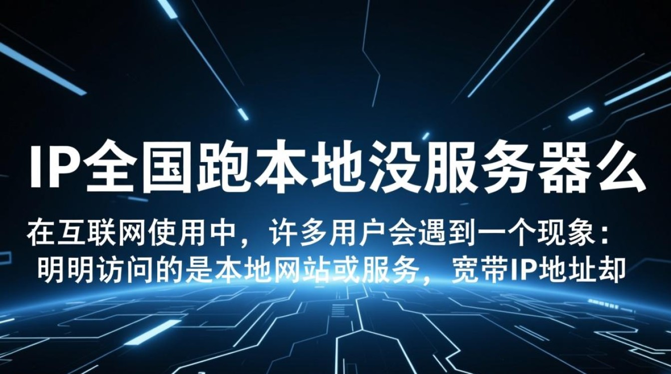 宽带IP全国跑是本地没服务器吗？