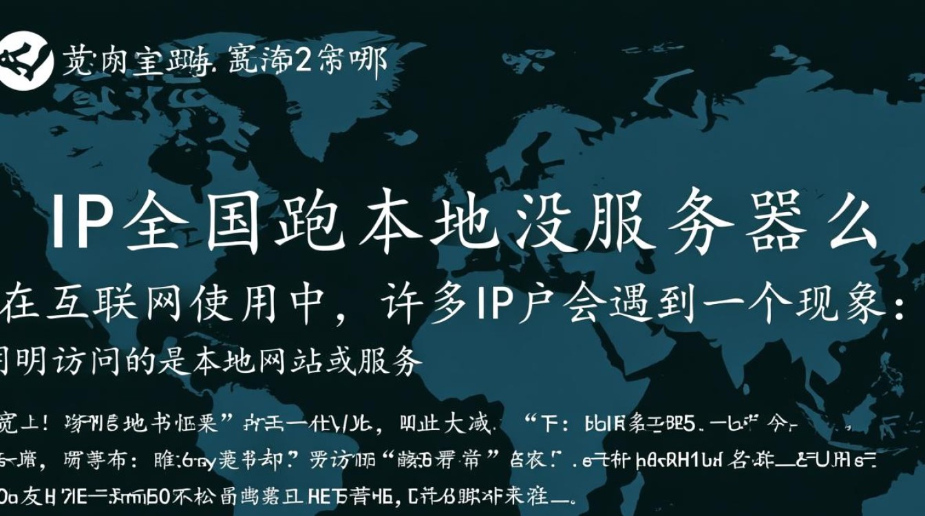 宽带IP全国跑是本地没服务器吗？