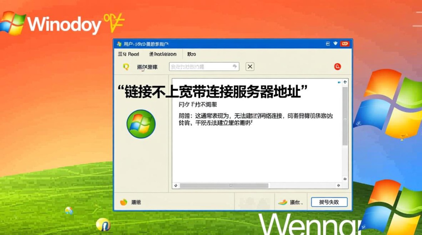 xp系统宽带连接服务器地址失败怎么办？