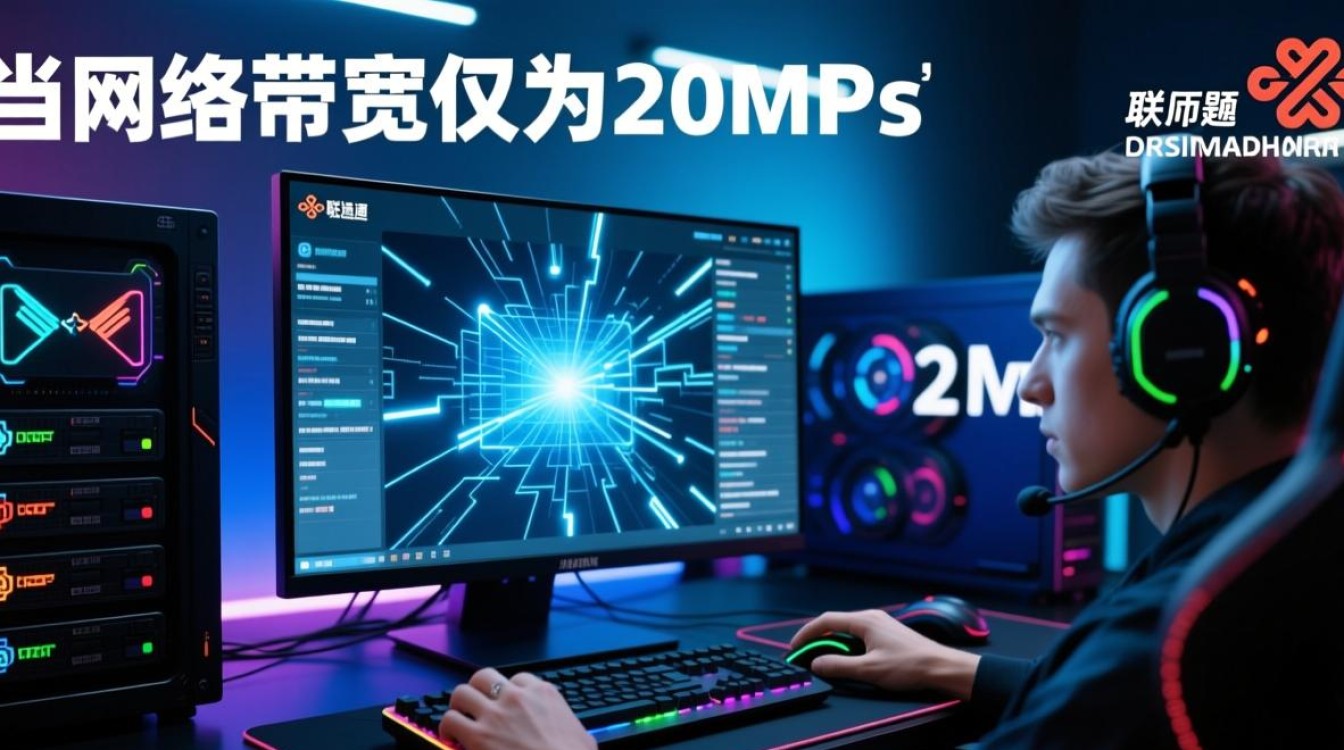 20m宽带玩联通服务器卡吗？延迟高吗？