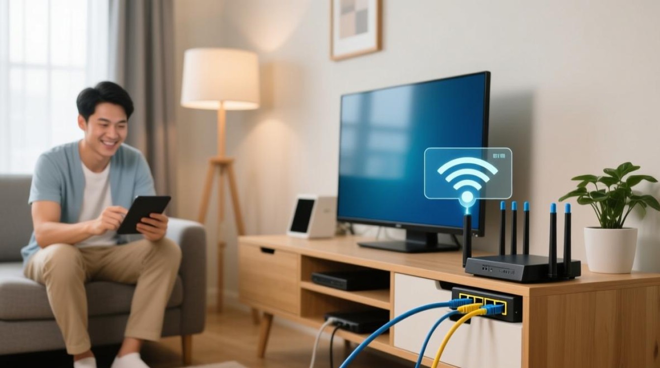 两条宽带共享一个服务器怎么设置实现负载均衡？