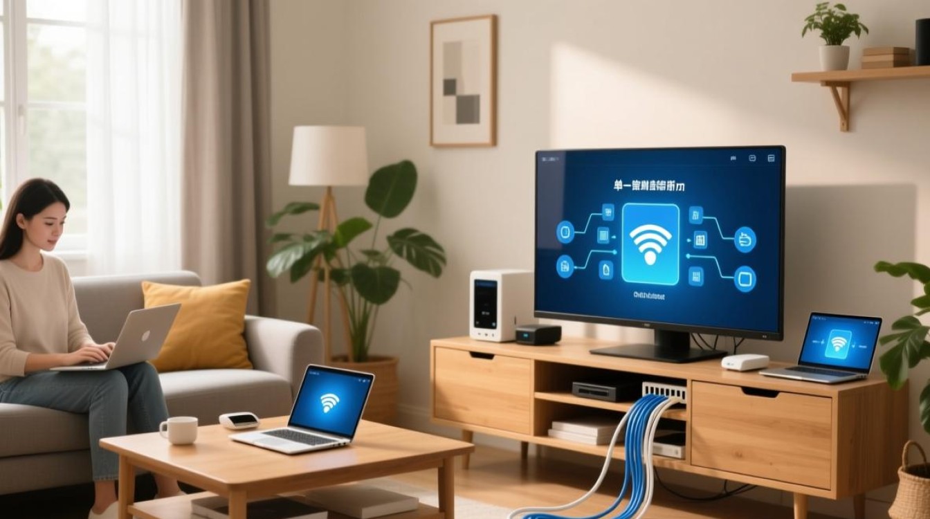 两条宽带共享一个服务器怎么设置实现负载均衡？