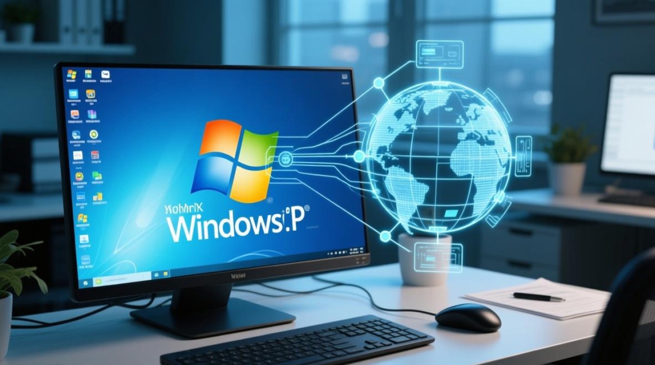 xp系统电脑如何链接宽带连接服务器地址？