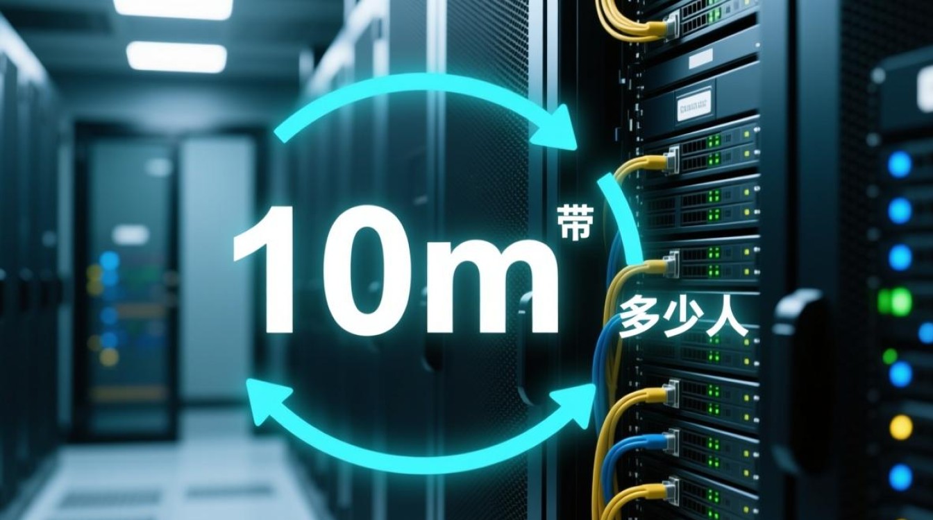 服务器10m宽带能同时支持多少人在线流畅使用？