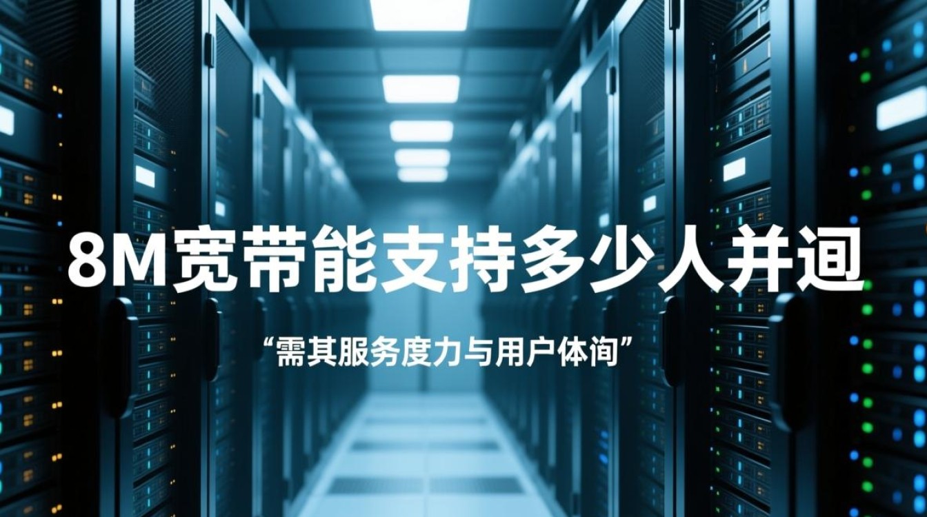 服务器8M宽带能同时支持多少人在线并发？