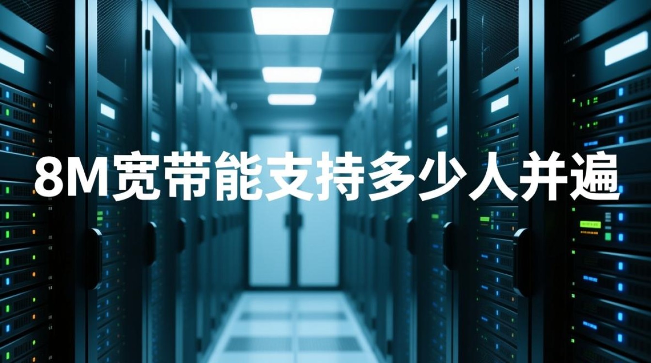 服务器8M宽带能同时支持多少人在线并发？
