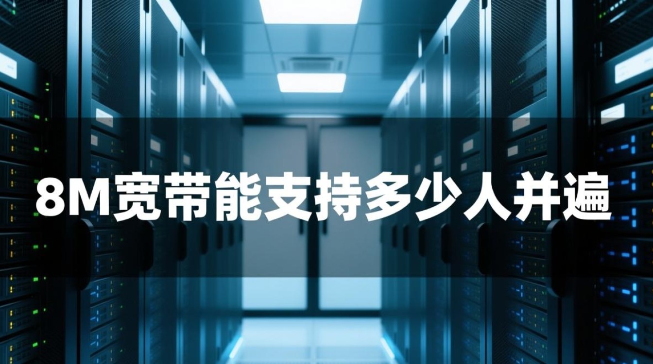 服务器8M宽带能同时支持多少人在线并发？