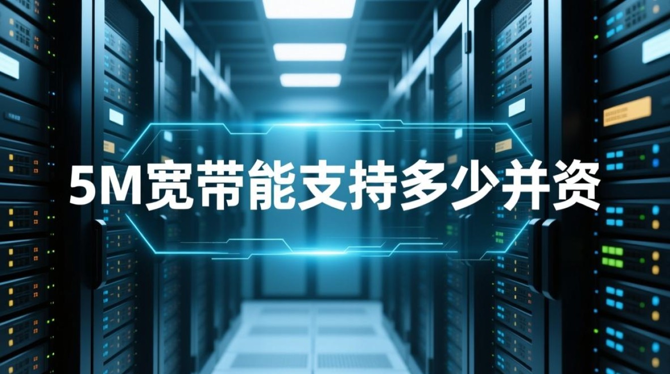 服务器5M宽带实际能承载多少并发与流量？