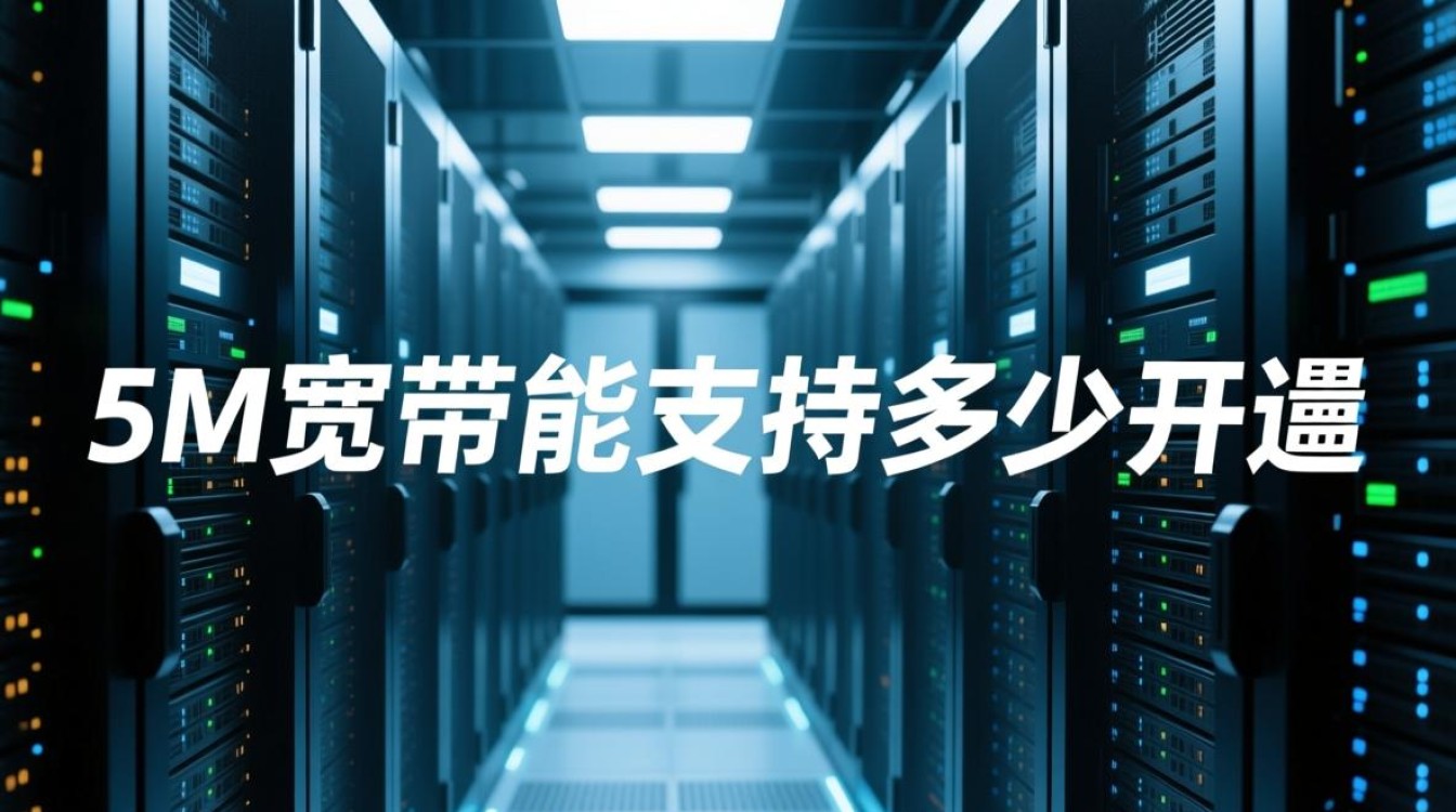 服务器5M宽带实际能承载多少并发与流量？