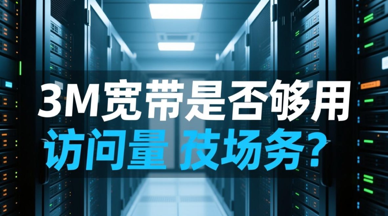 服务器3M宽带够用吗？高并发场景会卡顿吗？
