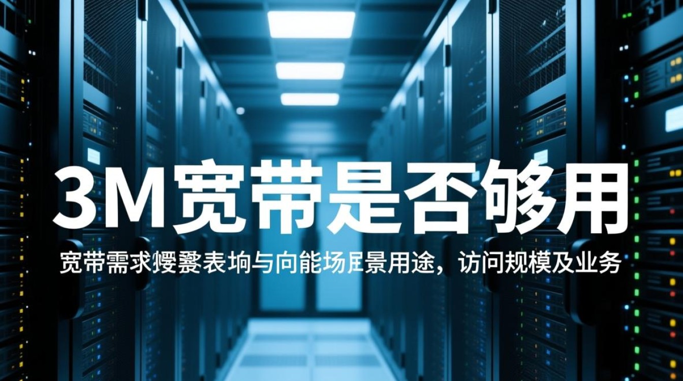 服务器3M宽带够用吗？高并发场景会卡顿吗？