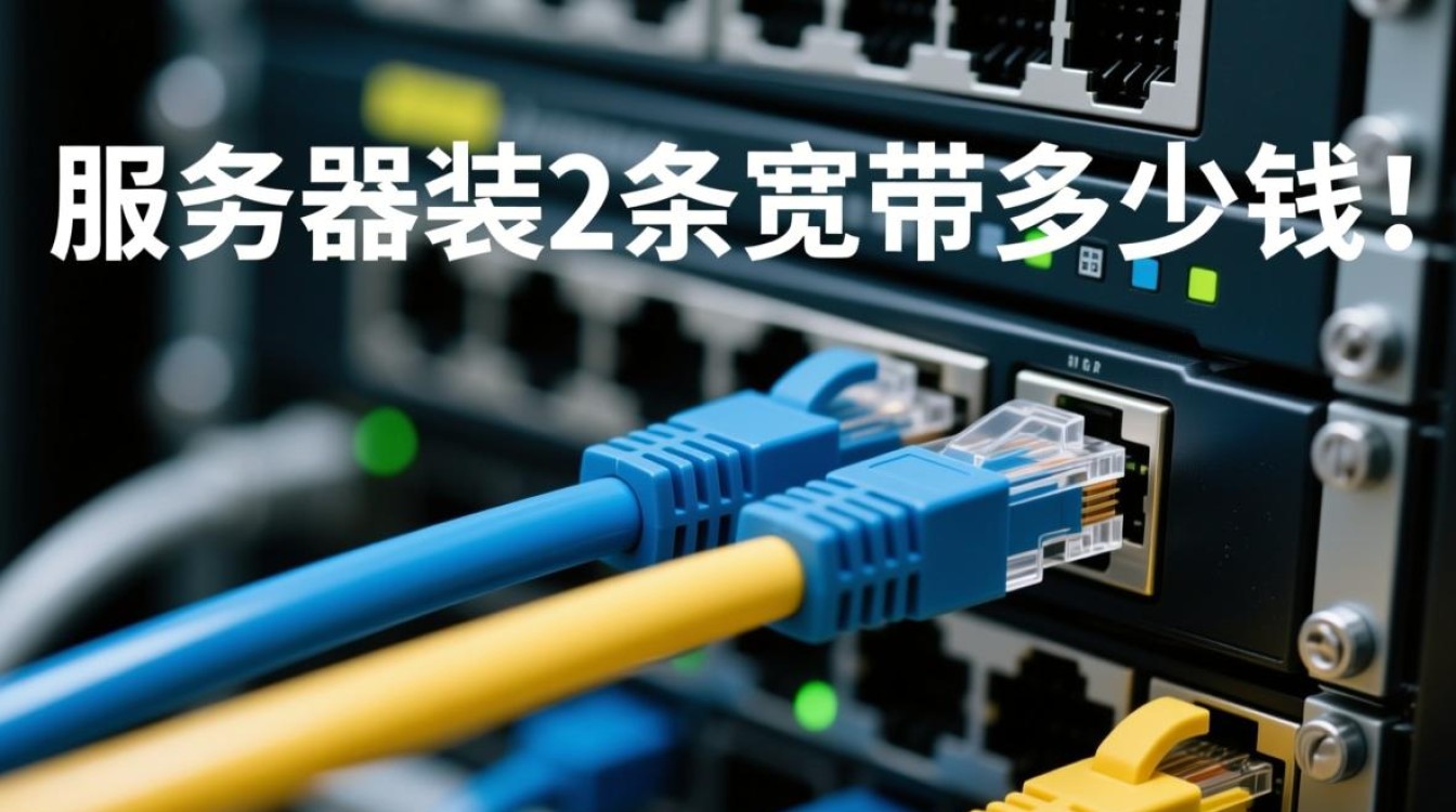 服务器装2条宽带费用是多少？具体价格怎么算？