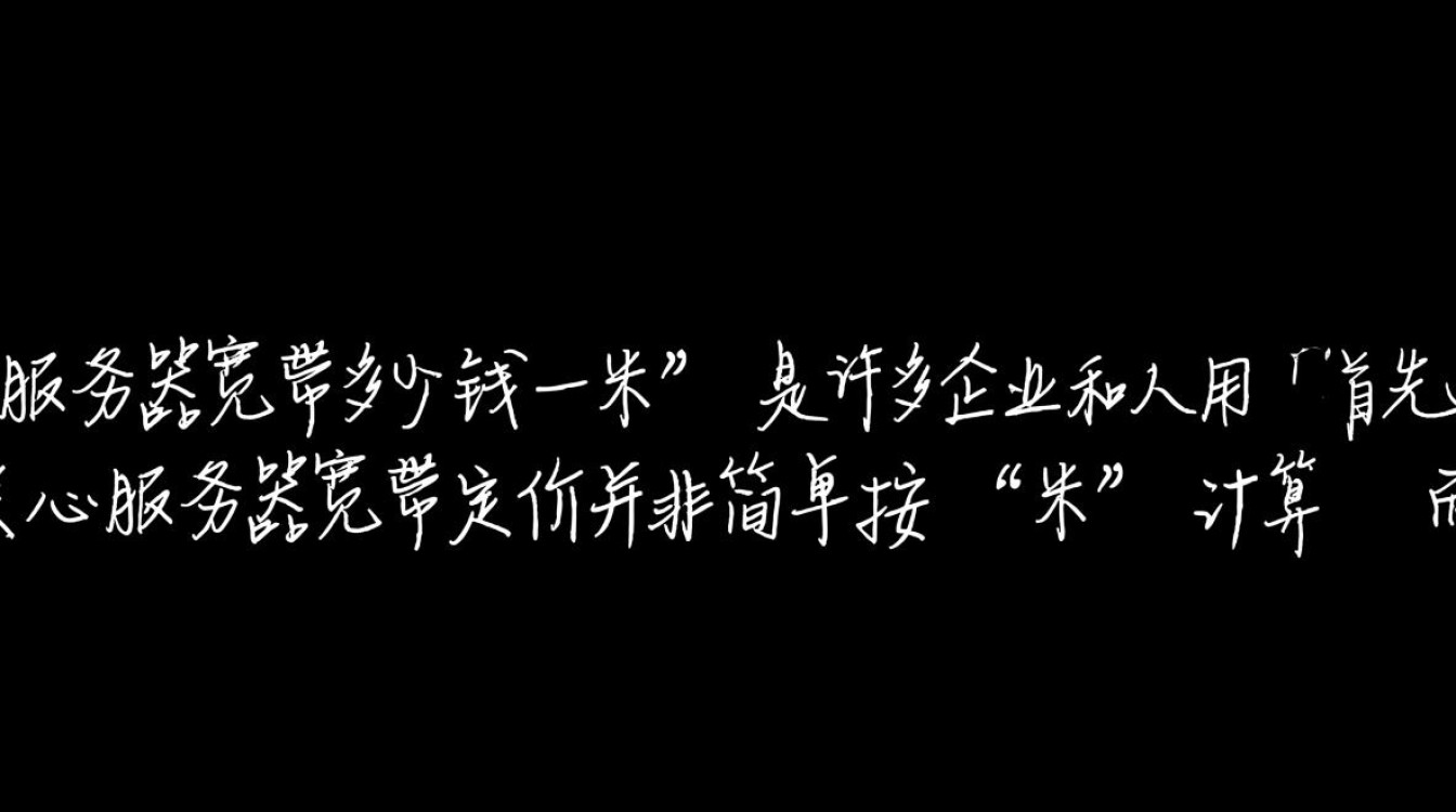 服务器宽带一米多少钱？2025最新报价及影响因素解析