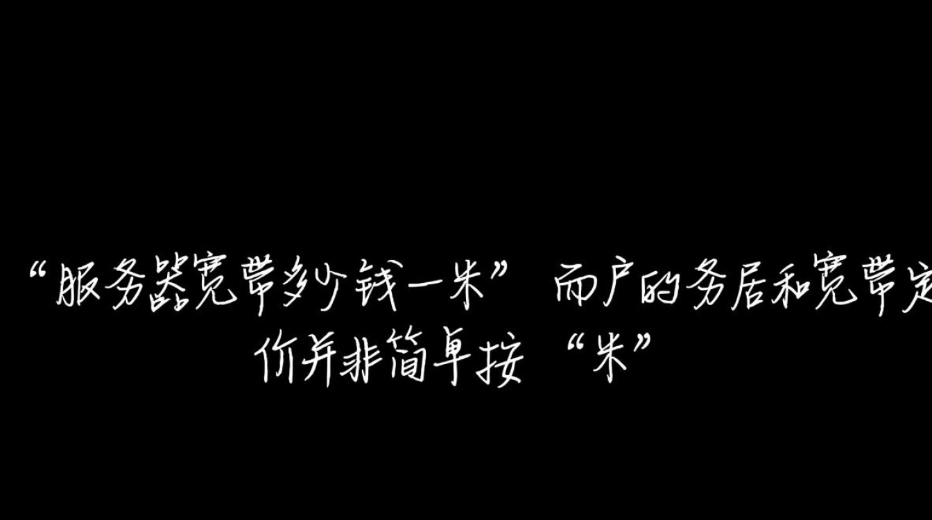 服务器宽带一米多少钱？2025最新报价及影响因素解析