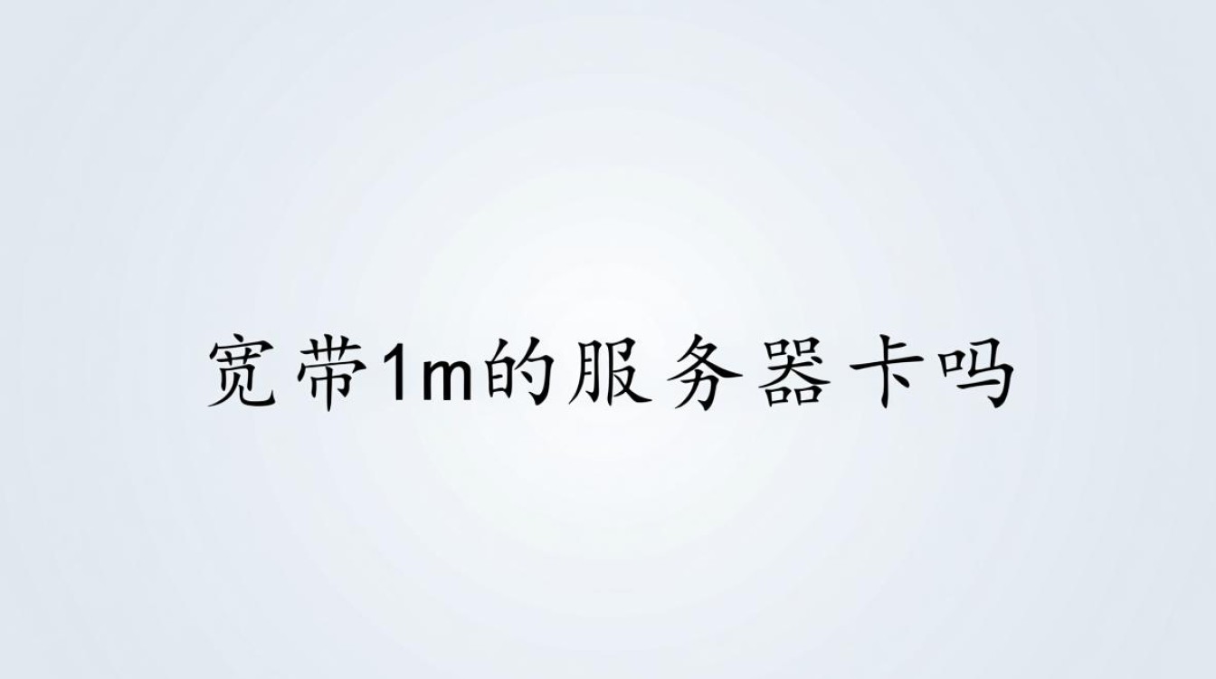 宽带1M的服务器卡吗？实际使用体验如何？
