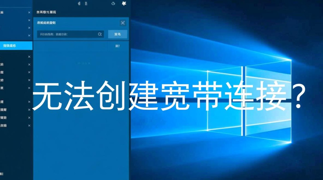 win10无法创建宽带连接服务器怎么办？