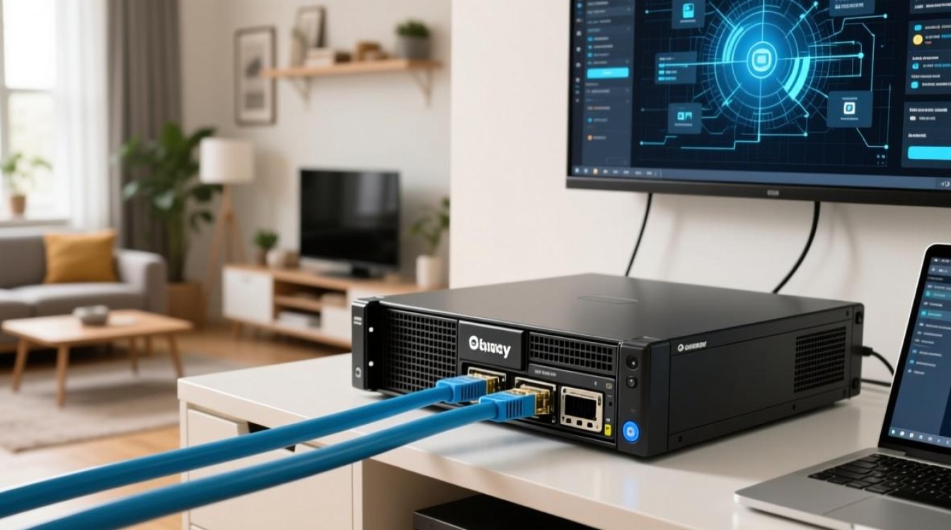 群晖服务器如何同时接收两条宽带实现负载均衡？