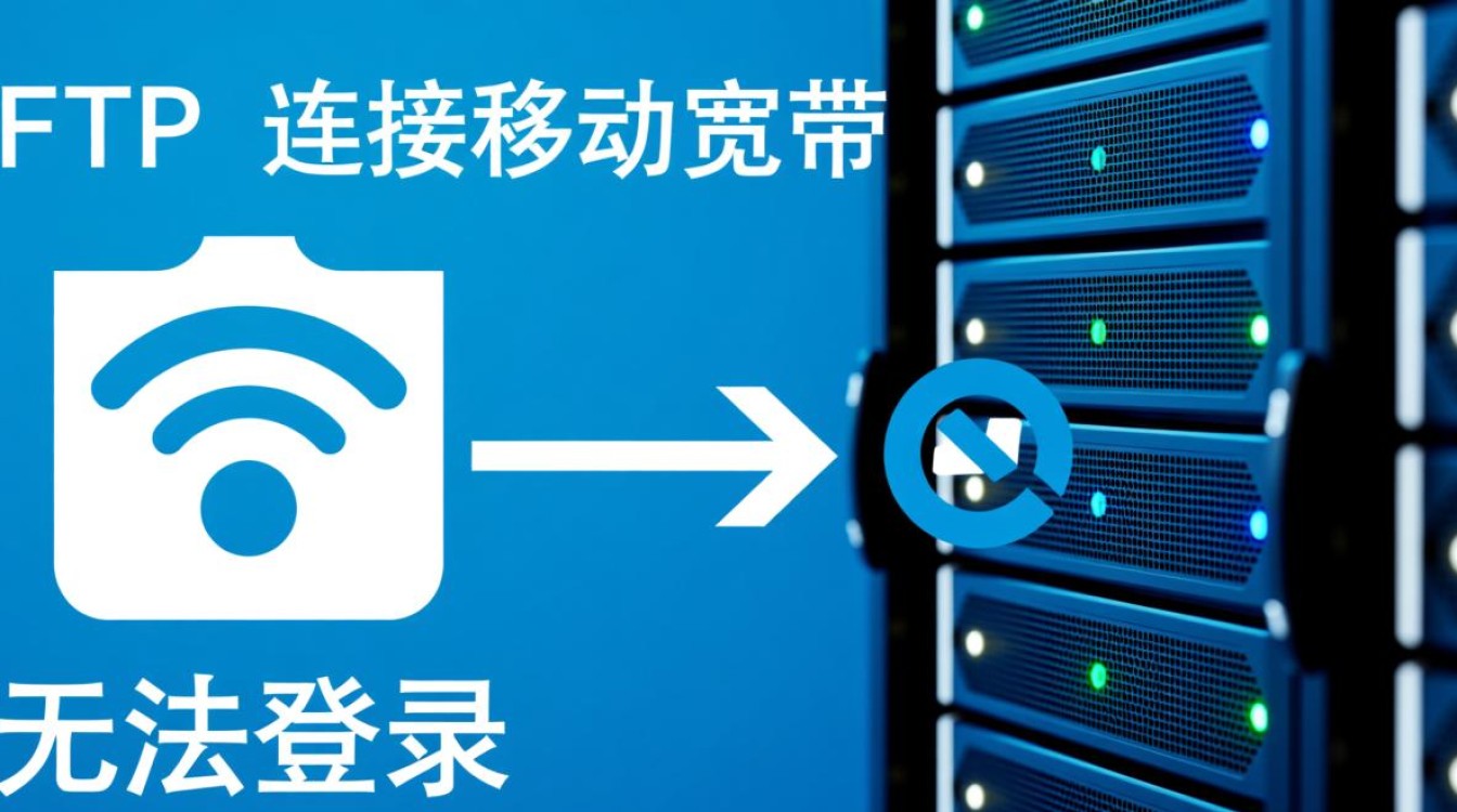 ftp移动宽带服务器无法登陆怎么办？