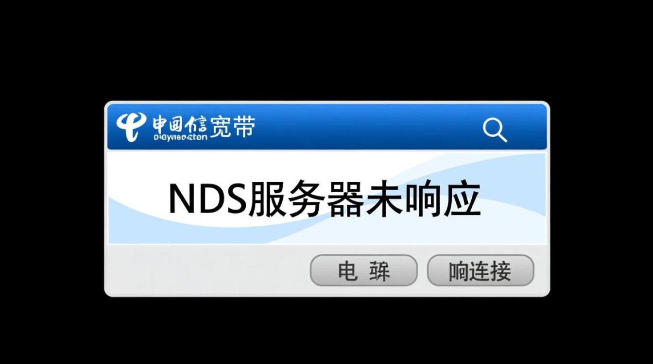 电信宽带nds服务器未响应怎么办？