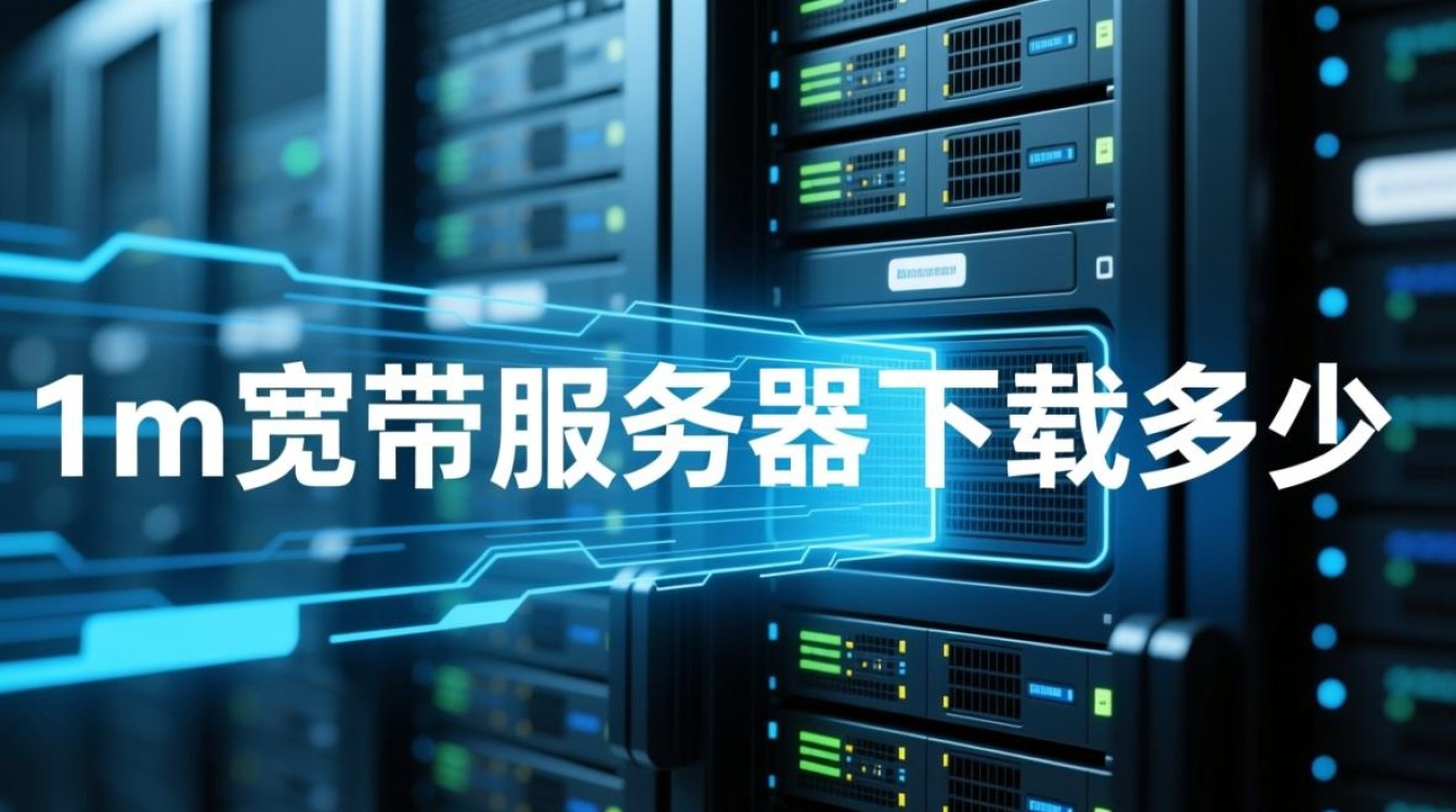 1m宽带服务器下载速度多少？实际能达到多少？