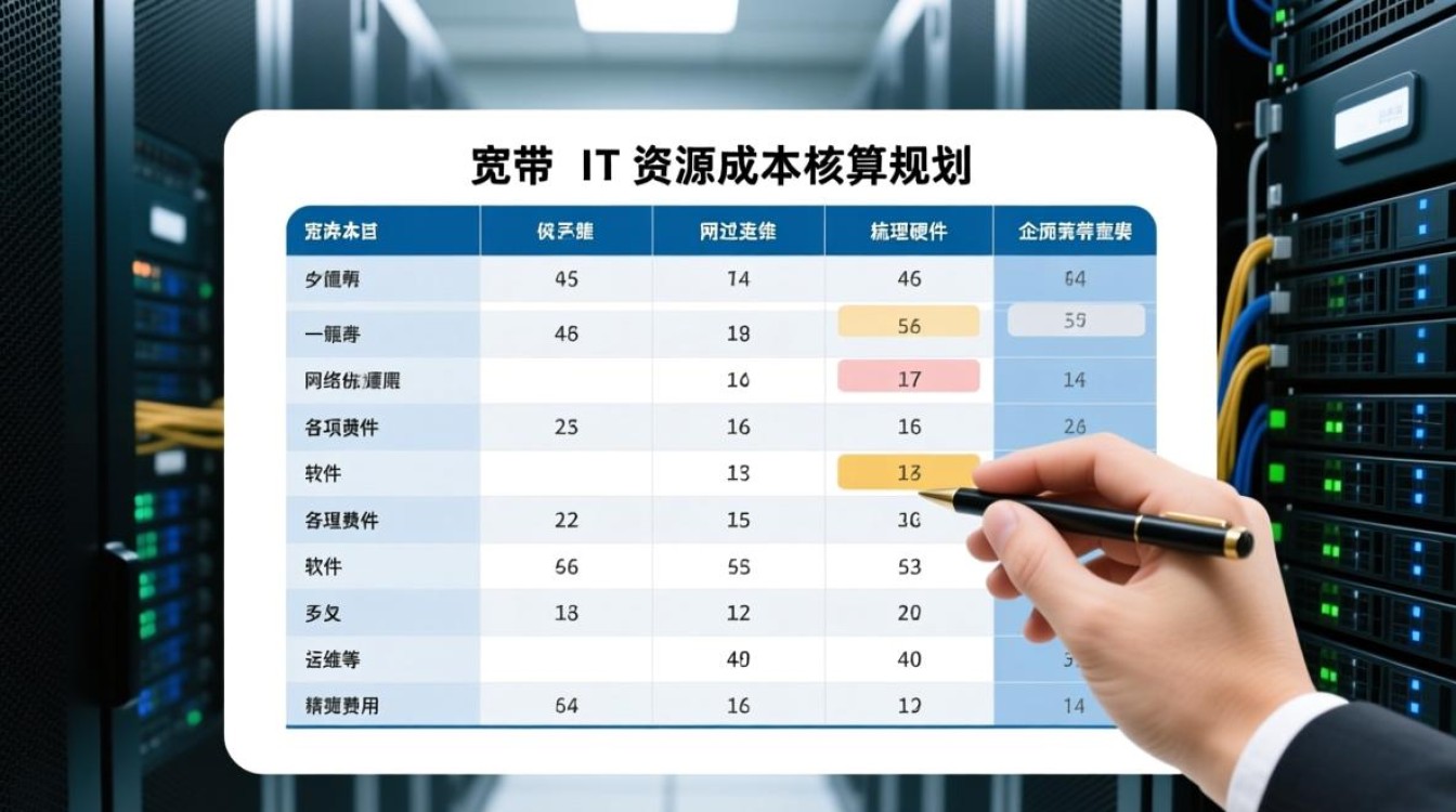 服务器宽带成本核算表怎么算才准确？