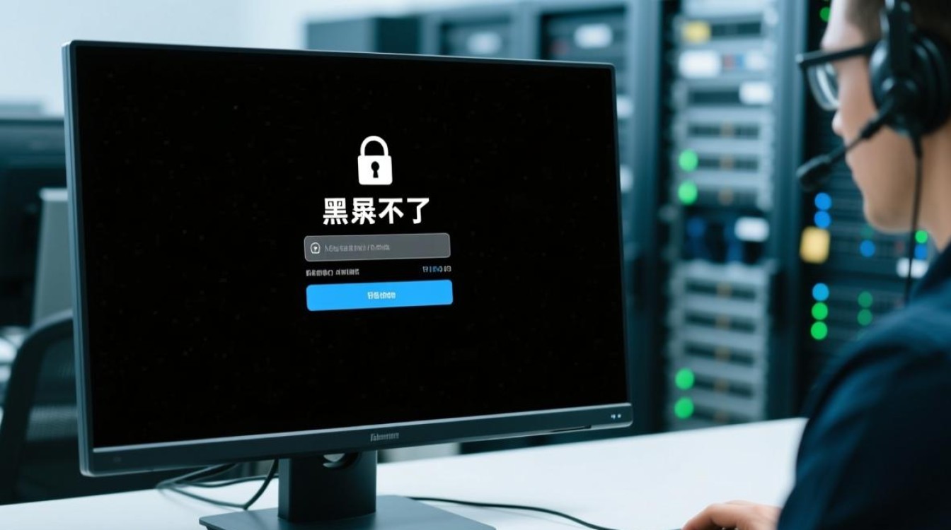 服务器登录后黑屏无法进入系统怎么办？