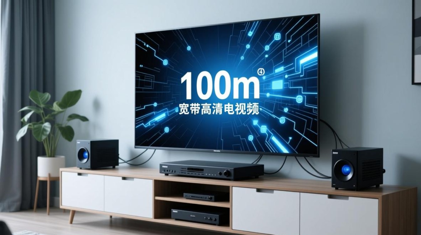 100m宽带能带动多少台高清电视服务器同时流畅播放？